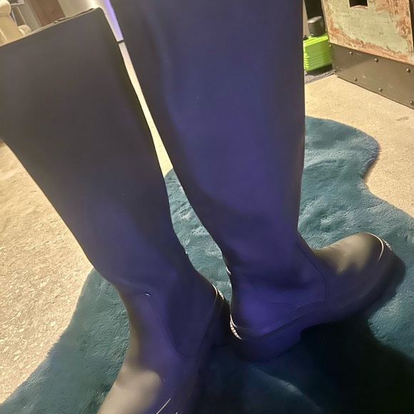 New Zara Black Knee-High Boots. .7” heel. - Picture 10 of 11